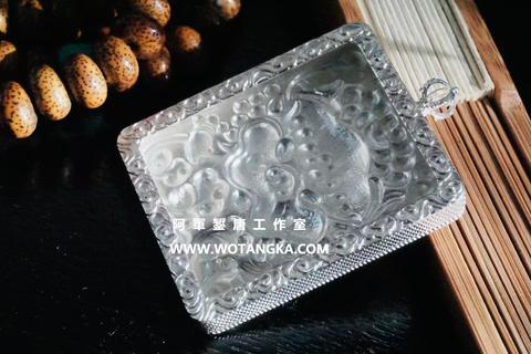 沃唐卡嘎乌盒 Ghau1038 云纹支扎巴兽嘎乌盒 实物图2