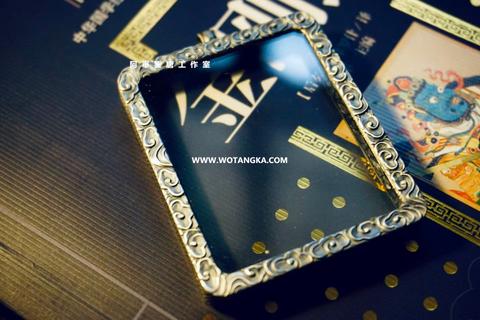 沃唐卡嘎乌盒 Ghau3876 连云纹双镜面嘎乌盒 实物图1