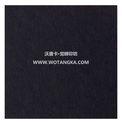 沃唐卡·觉蝉印坊装裱卡纸 MAT0102 黑色 实物纹理图