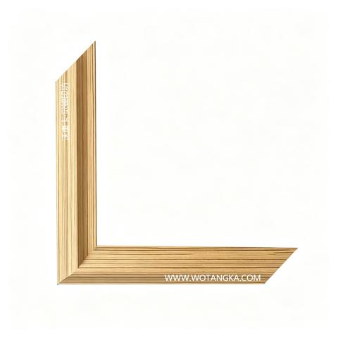沃唐卡·觉蝉印坊画框 PictureFrame0112 仿斑马木纹线条框 实物图