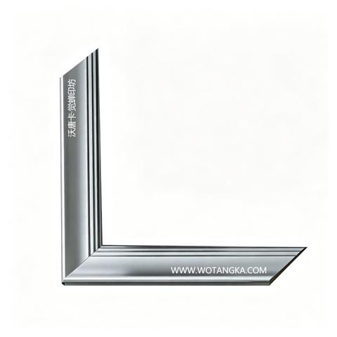 沃唐卡·觉蝉印坊画框 PictureFrame0125 拉丝银金属素面框 实物图