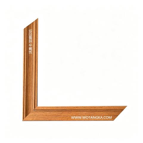 沃唐卡·觉蝉印坊画框 PictureFrame0136 原木直切顺木纹框条 实物图