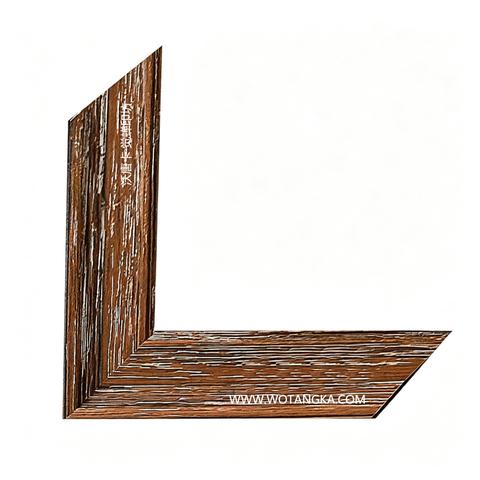 沃唐卡·觉蝉印坊画框 PictureFrame0142 做旧拉丝擦白木纹框条 实物图
