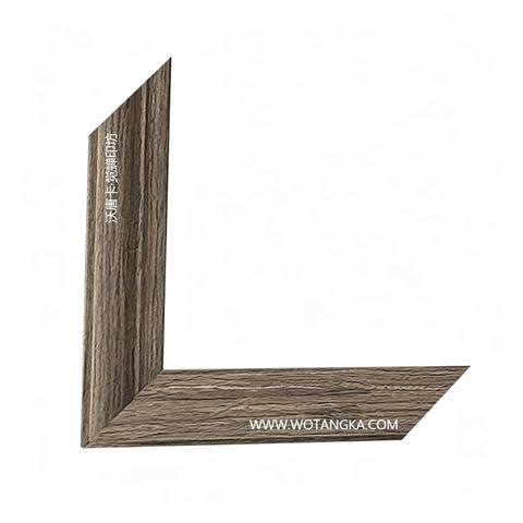沃唐卡·觉蝉印坊画框 PictureFrame0143 复古水洗灰橡木纹框条 实物图