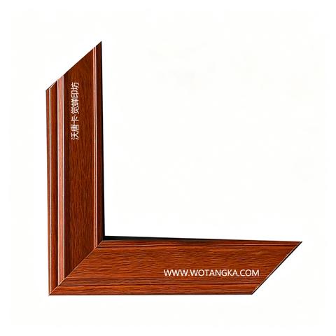 沃唐卡·觉蝉印坊画框 PictureFrame0146 红樱桃直细木纹框条 实物图