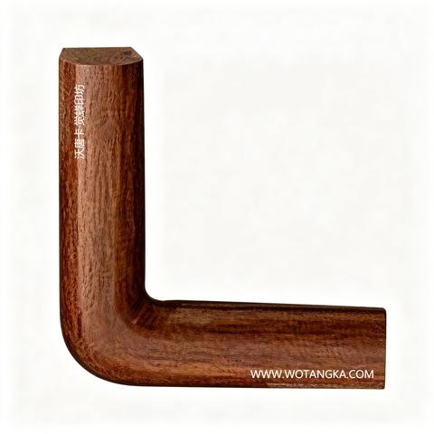 沃唐卡·觉蝉印坊画框 PictureFrame0153 天然实木直纹胡桃棕圆角框 实物图